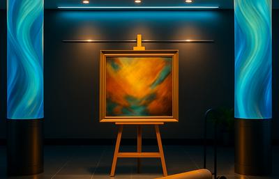 art gallery with painting