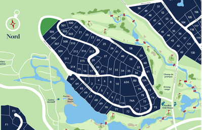 map of the Royal Laurentien Gold Club in Mont-Blanc, Quebec